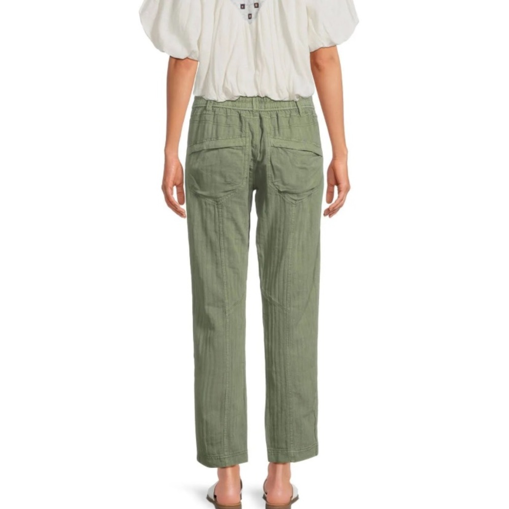 Free People Big Hit Linen Blend Trousers